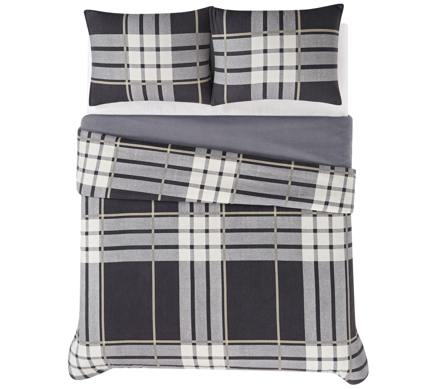 Truly Soft Milo Plaid King 3 Piece Flannel Comforter Set