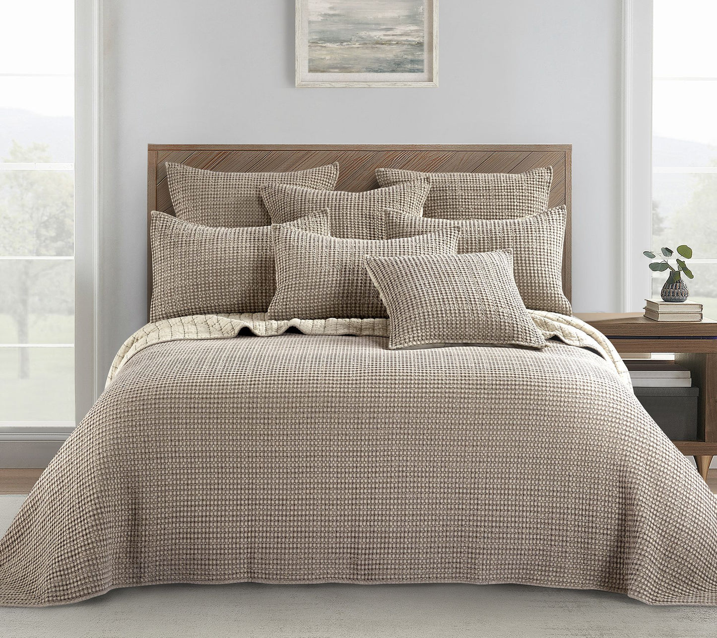 Mills Waffle King Bedspread Set by Levtex Home