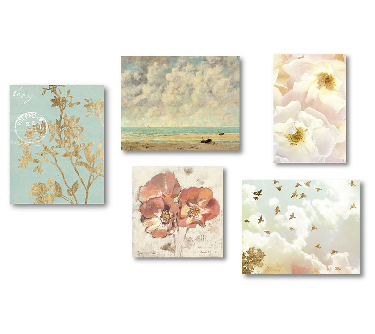 Courtside Market Rose Gold 5-Piece Canvas Set