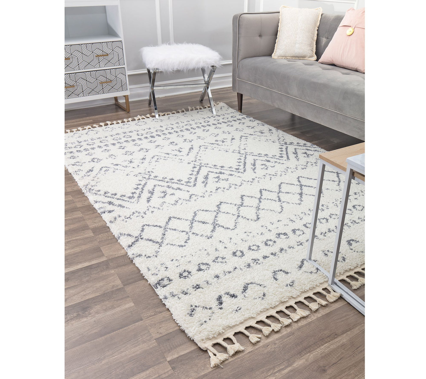 Rugs America Moon MS10 Tribal Moroccan 5' x 7' Area Rug