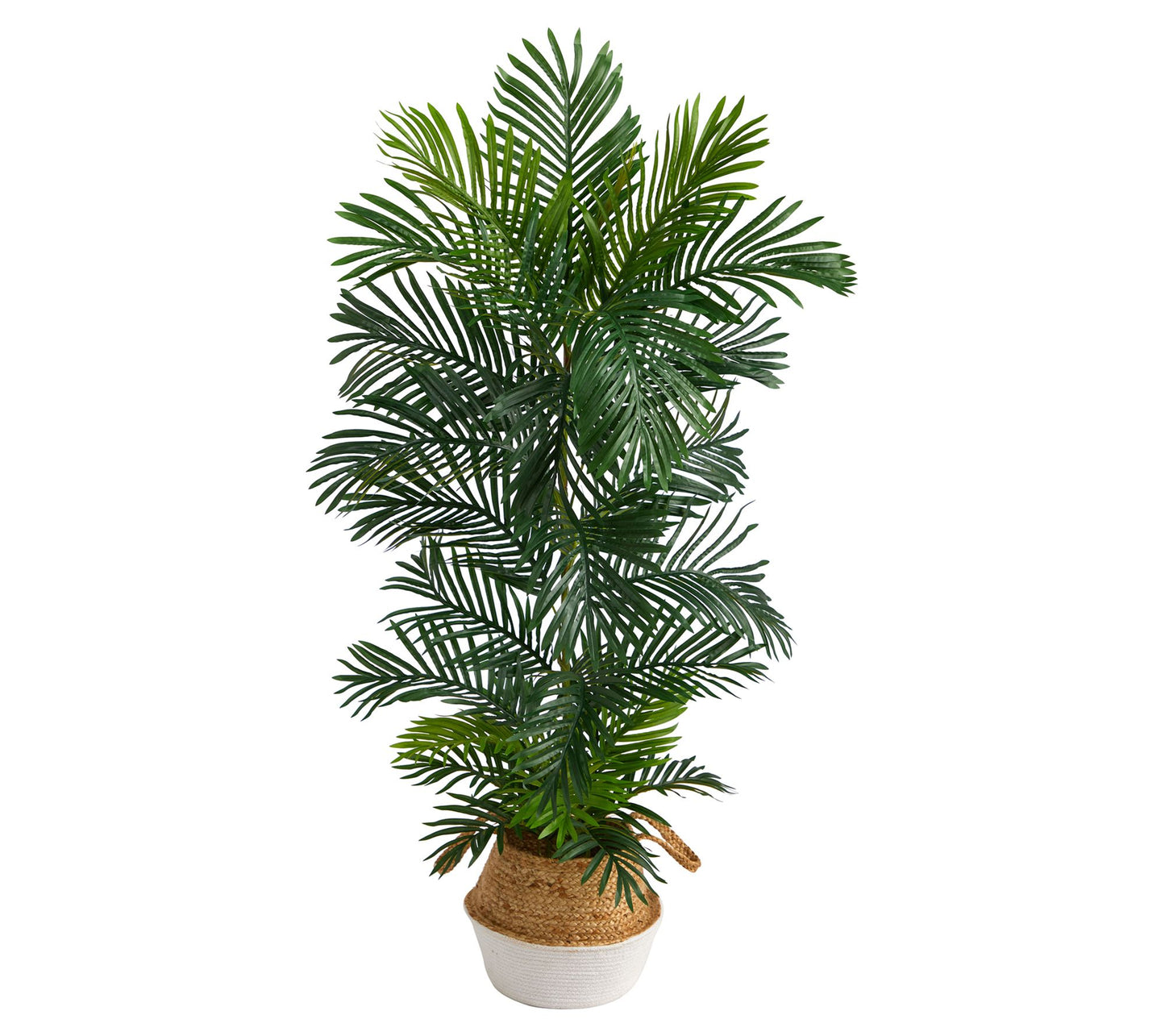 Nearly Natural 5' Areca Artificial Palm Tree in Woven Planter