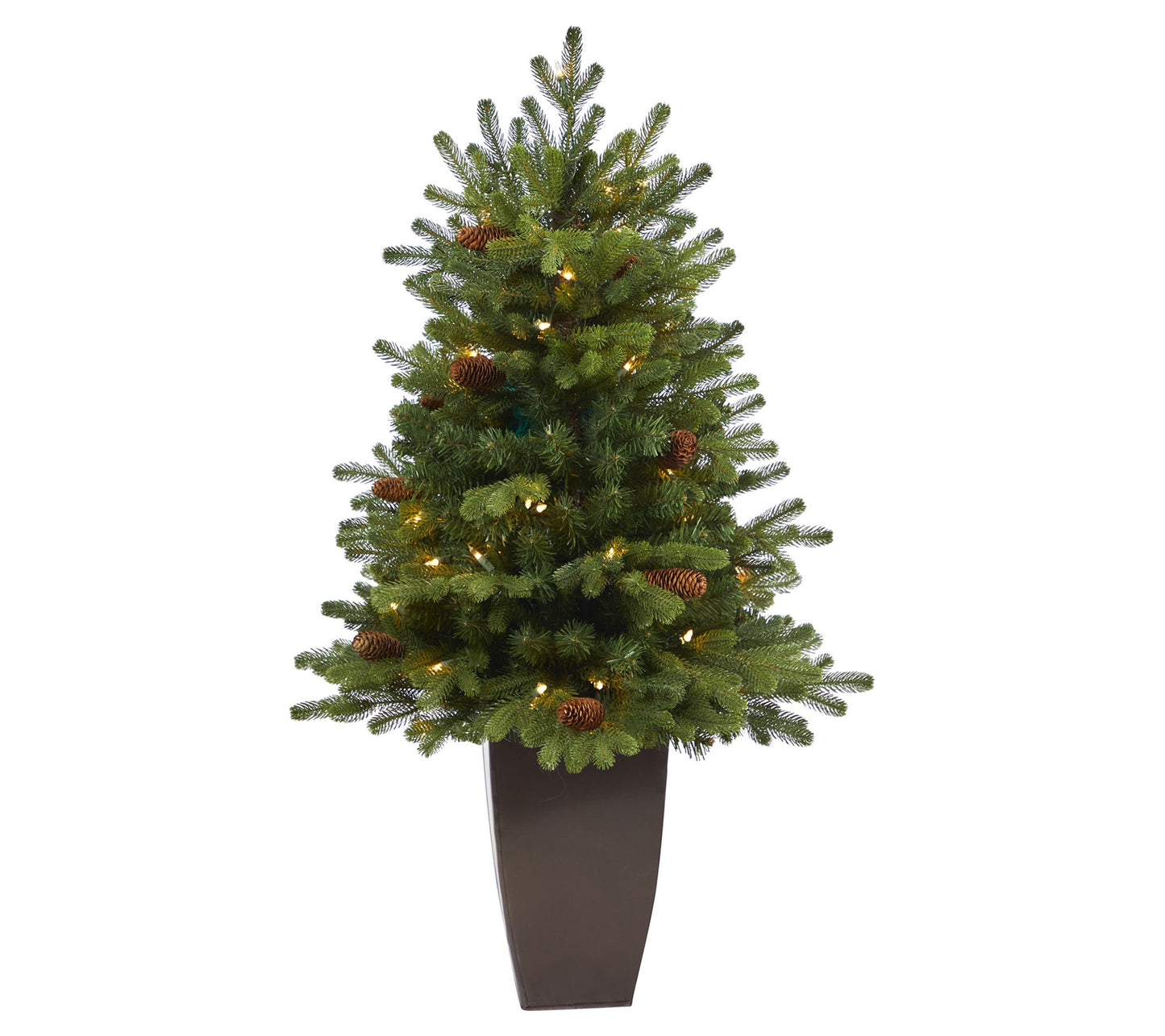 Nearly Natural 3.5 Ft. Yukon Mountain Fir Tree w/50 Lights