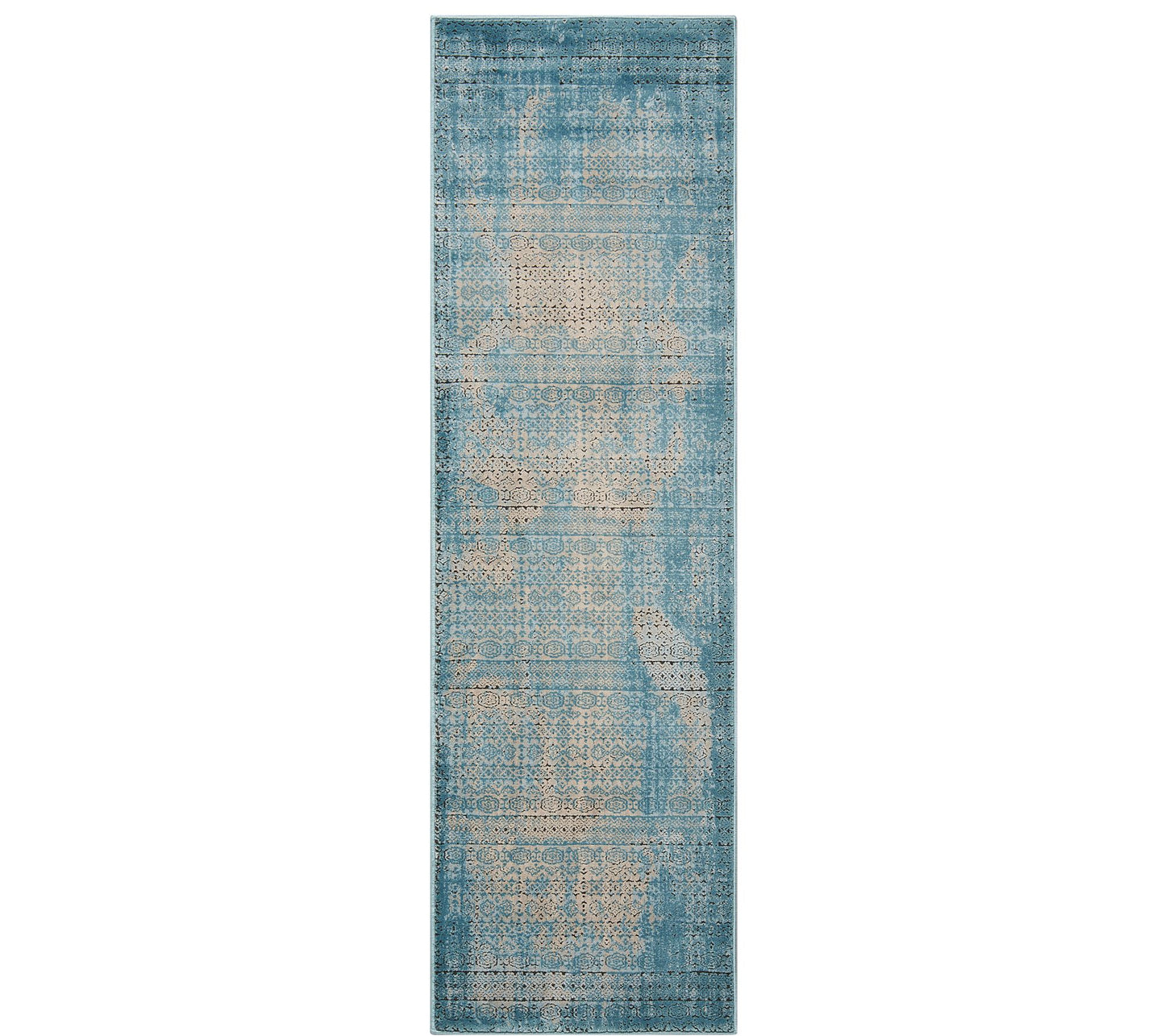 Nourison Karma Blue 2'2" x 7'6" Runner