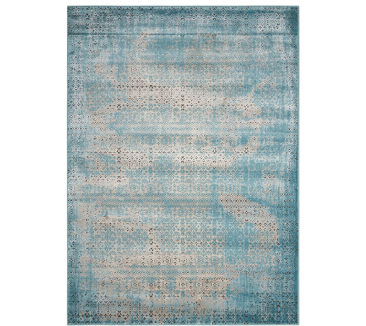 Nourison Karma Blue 3'9" x 5'9" Area Rug