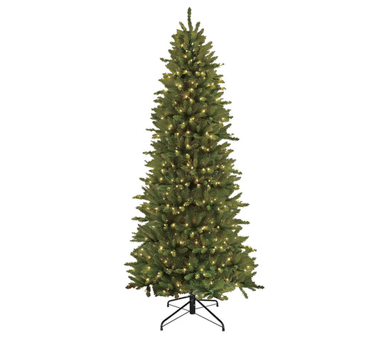 Puleo International 6.5' Pre-Lit Slim Franklin Fir Tree