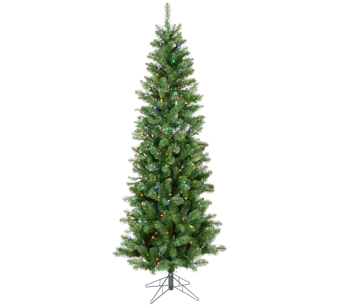 4.5' Salem Pencil Pine Tree with Multicolor LEDs by Vickerman
