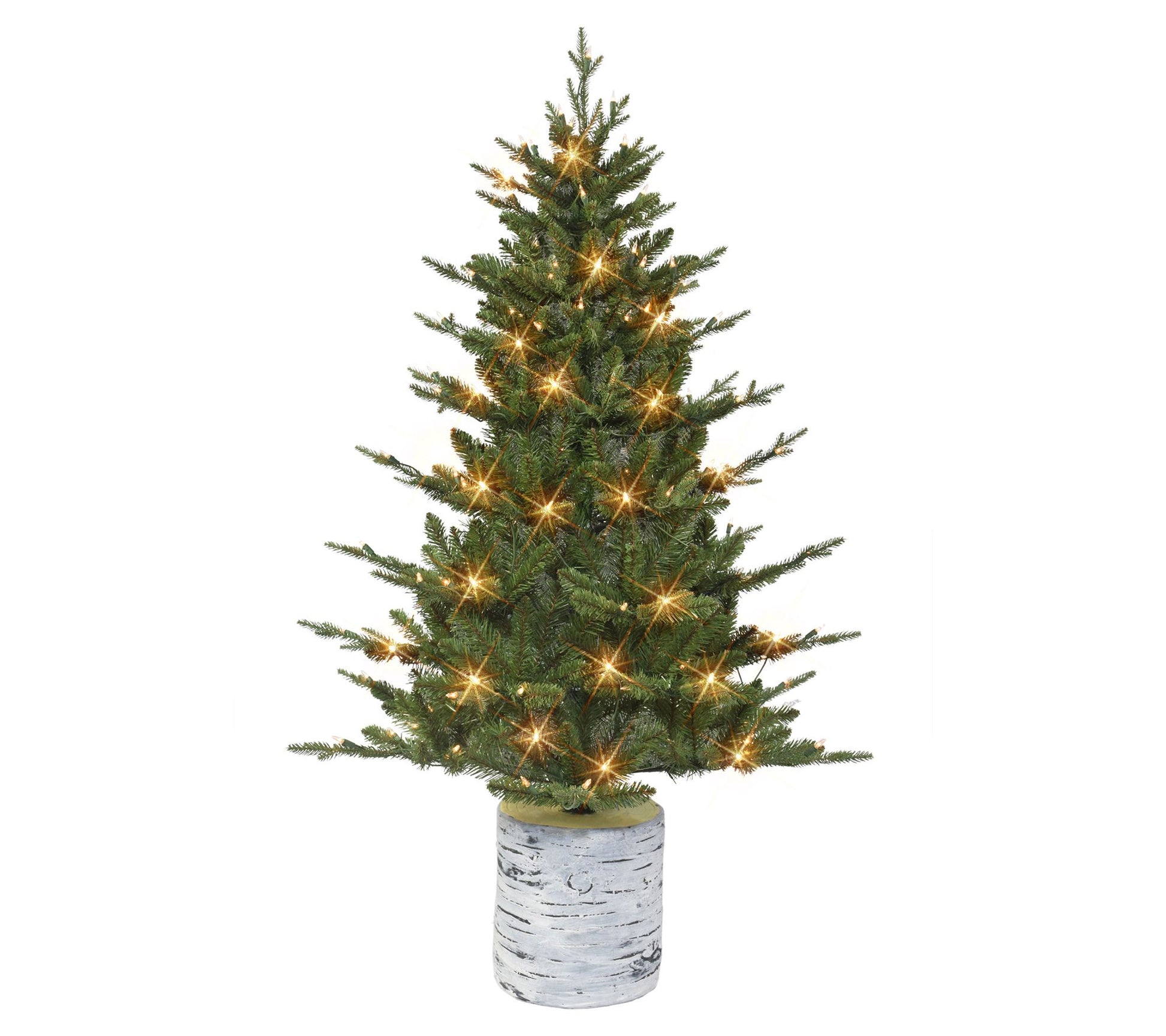 Puleo 4.5' PE/PVC Potted Tree,150 UL Clear Incandescent