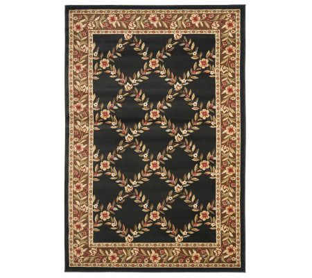 Lyndhurst Open Floral Power Loomed 5'3" x 7'6"Rug