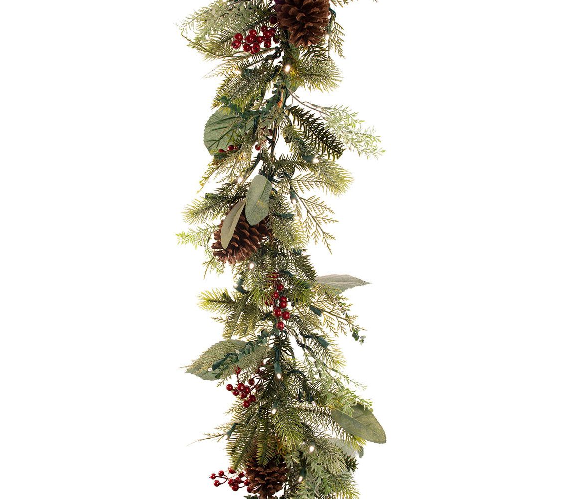 Village Lighting 9' Prelit LED Garland - WinterFrost