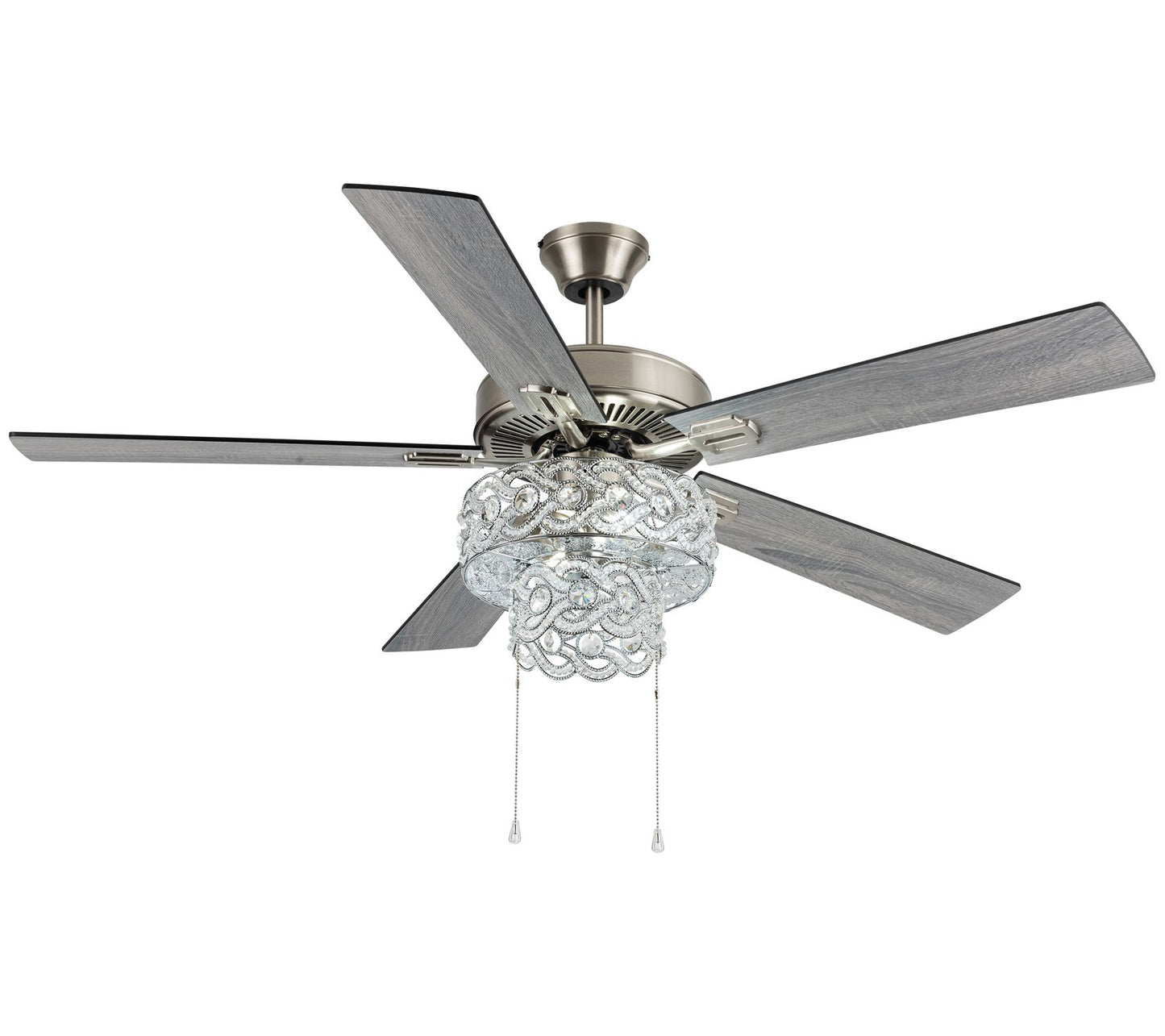 River of Goods 52"W Beaded Braid Wedding Band Ceiling Fan