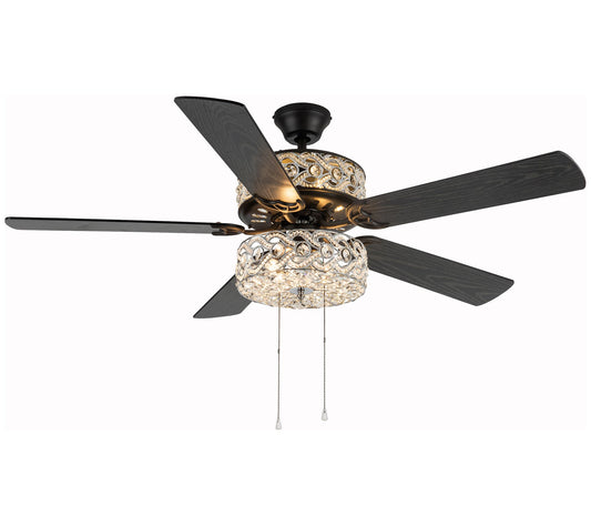 River of Goods 52"W Double-Lit Wedding Band Ceiling Fan