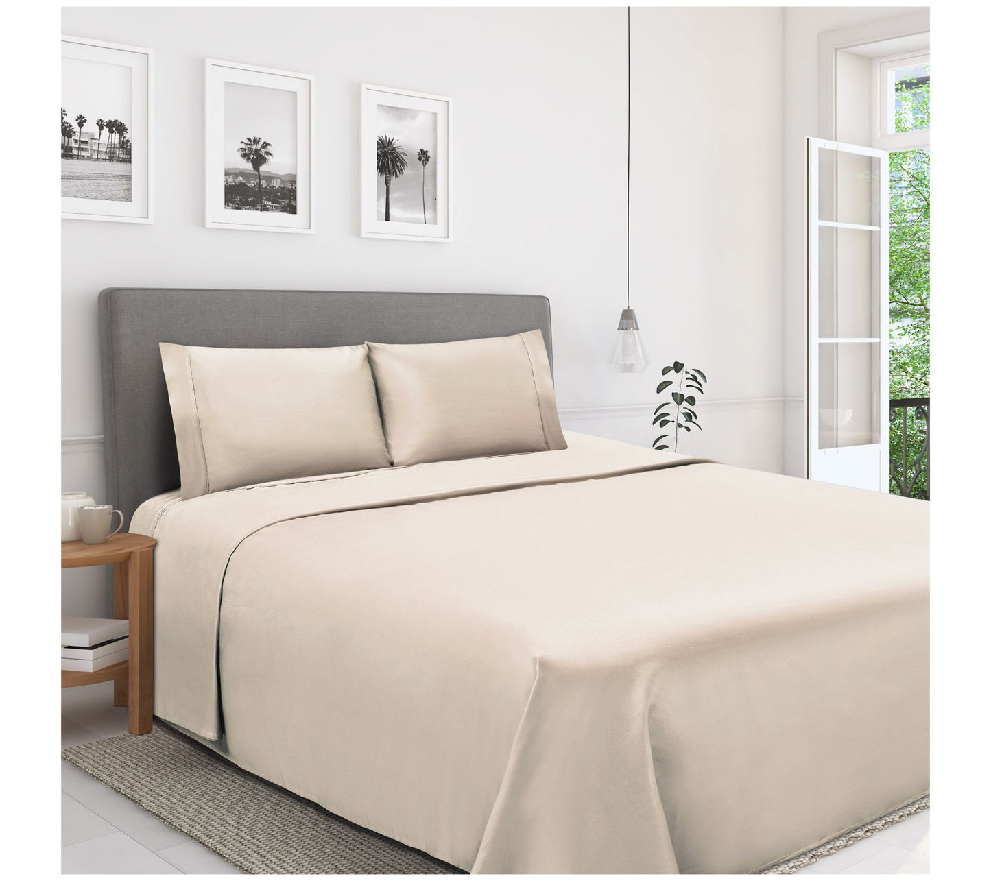 Superior 1200-TC Egyptian Cotton 4-Piece Sheeteet Set Full