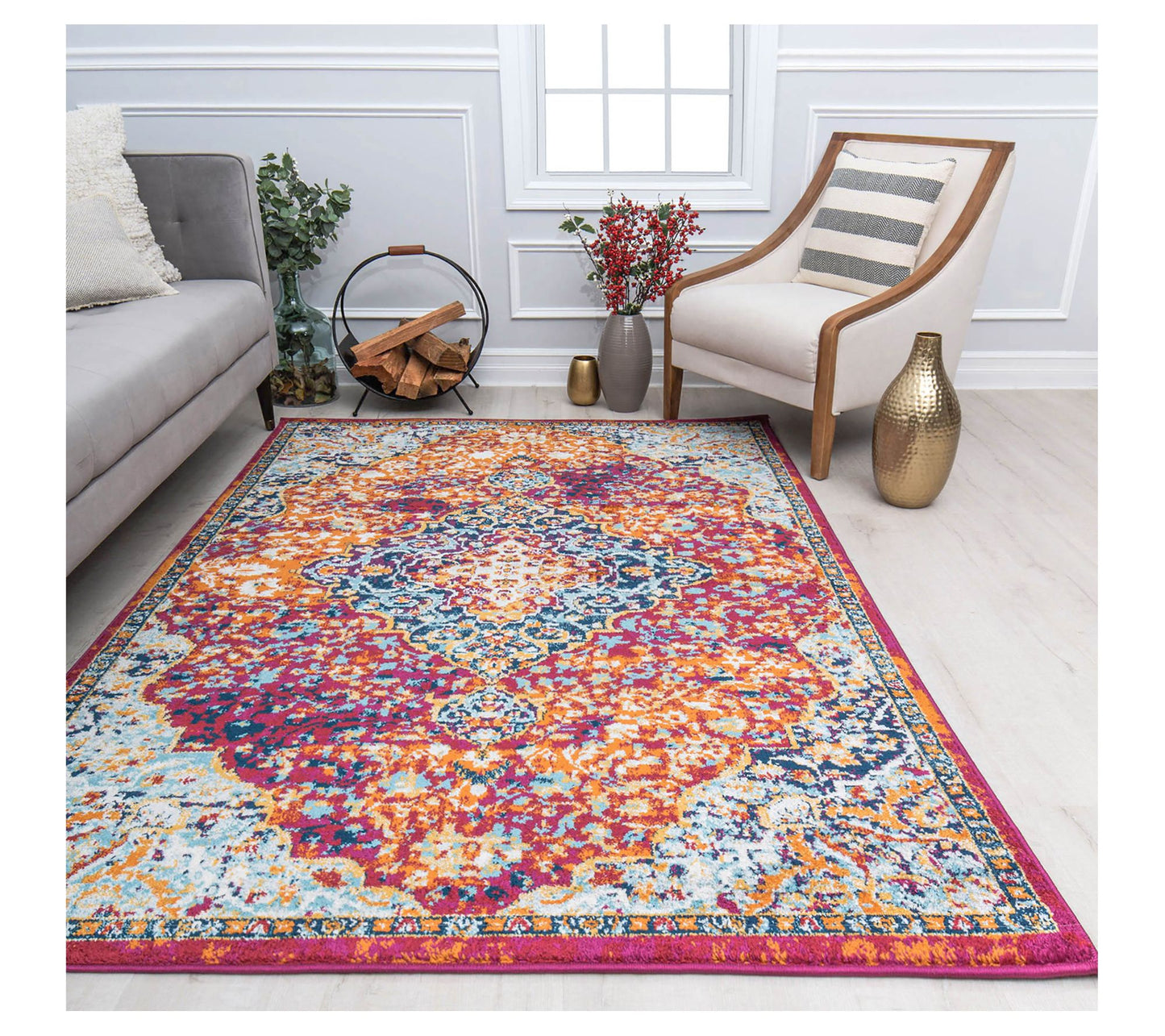 Rugs America Hailey HY50R Rosy Peach Vintage 8'0" x 10'0"