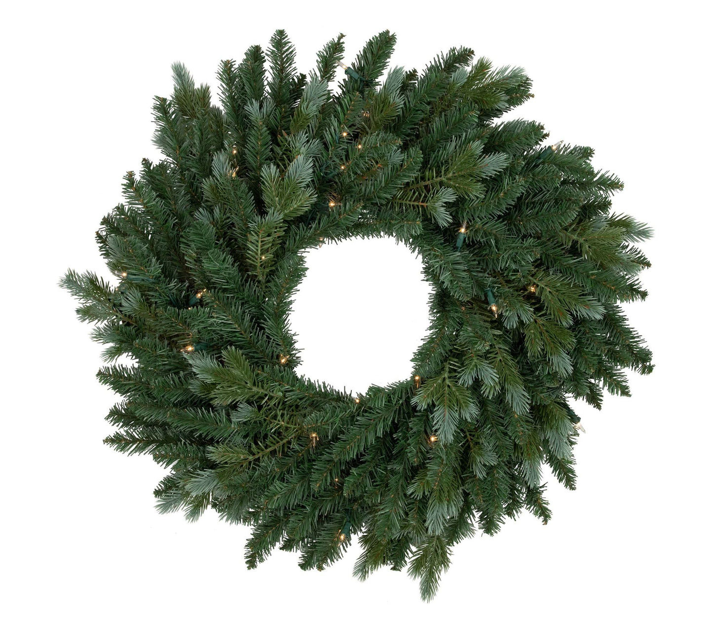 Northlight Blue Spruce 48-Inch Christmas Wreath Clear Lights