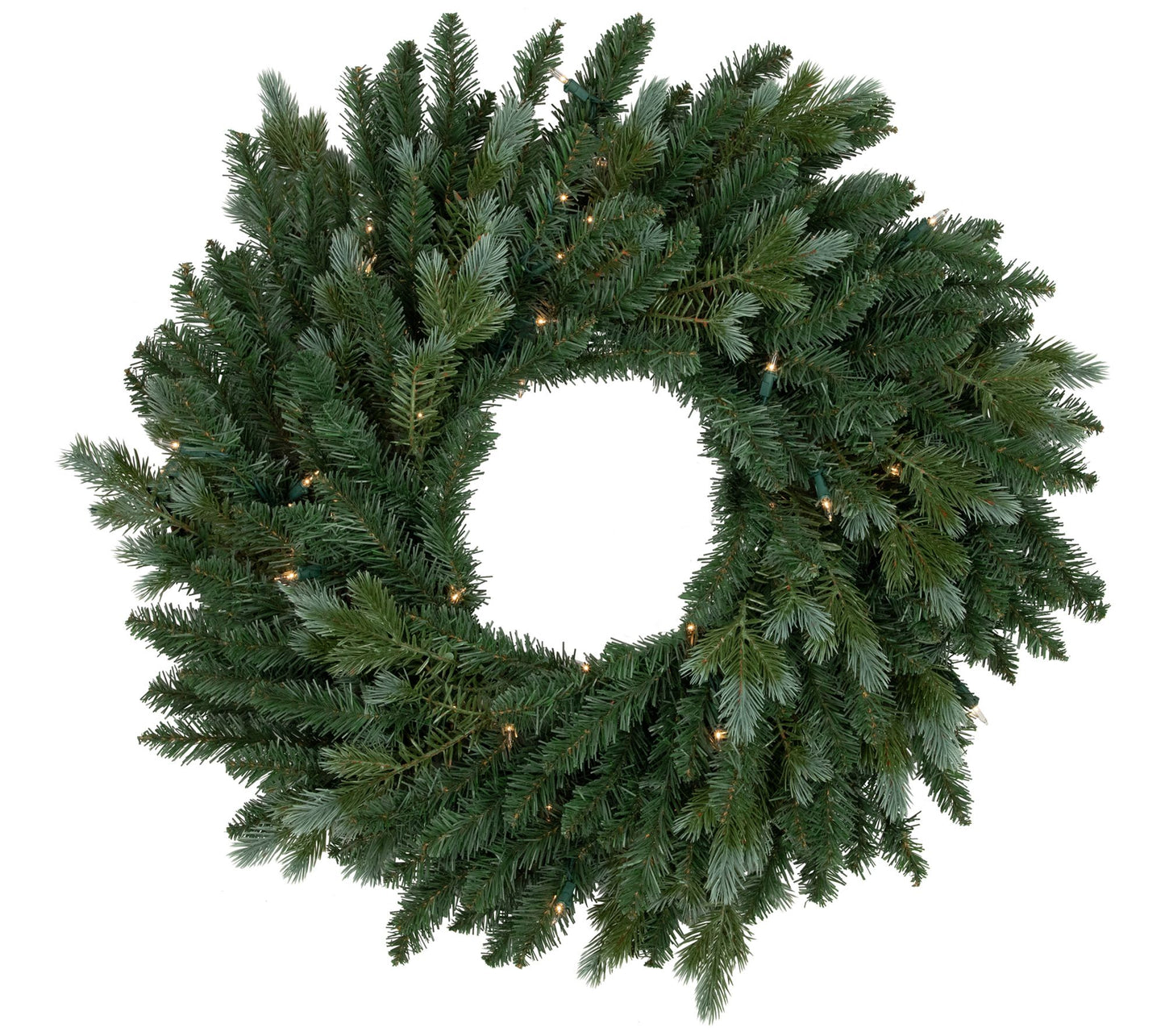 Northlight Blue Spruce 24-Inch Christmas Wreath Clear Lights