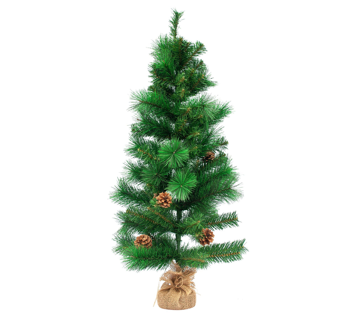 Northlight 39" LED Lighted Mixed Pine and Pine Cones Tree