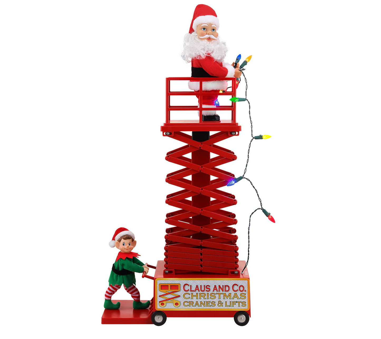 Mr. Christmas 27" Animated & Musical Santa's Lift - White