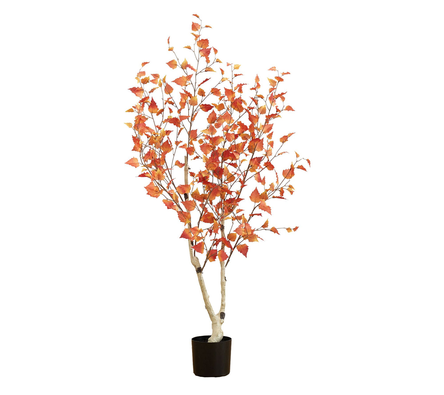 Nearly Natural 5-ft Autumn Birch Artificial Fall Tree