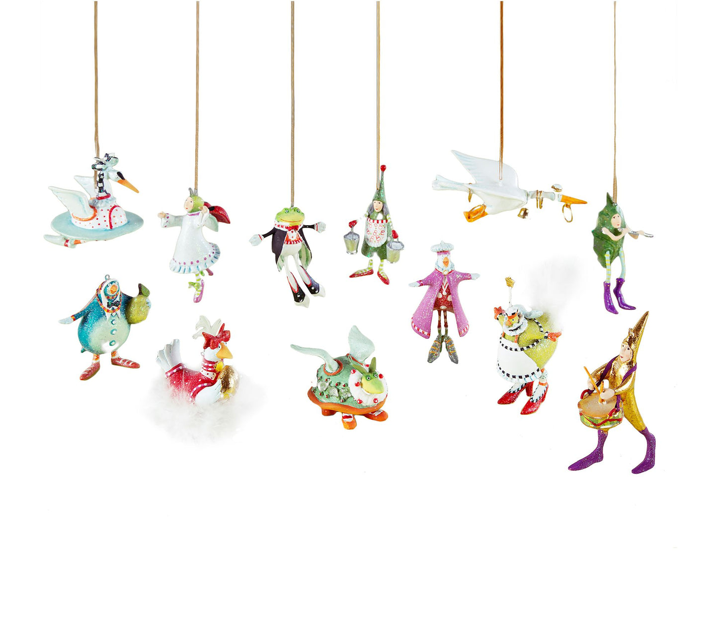 MacKenzie-Childs 12 Days Mini Ornaments Set