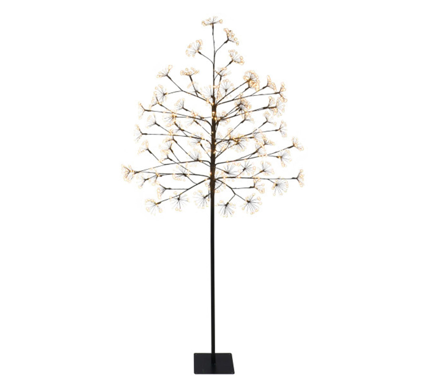 Puleo International 6in Pre-Lit Red Twig Tree with LED Lights