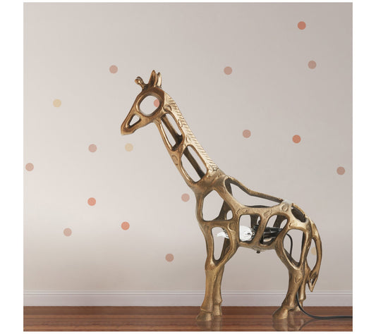River of Goods 20"H Gold-Finish Giraffe AccentLamp