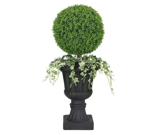 Puleo International 41in Topiary Boxwood Artificial Tree