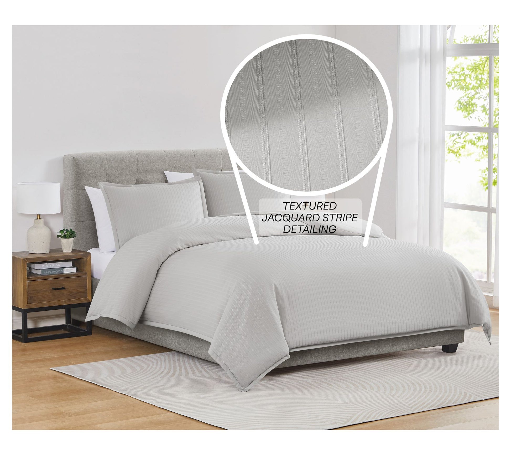 Royal Velvet Olivia Stripe King Comforter Set