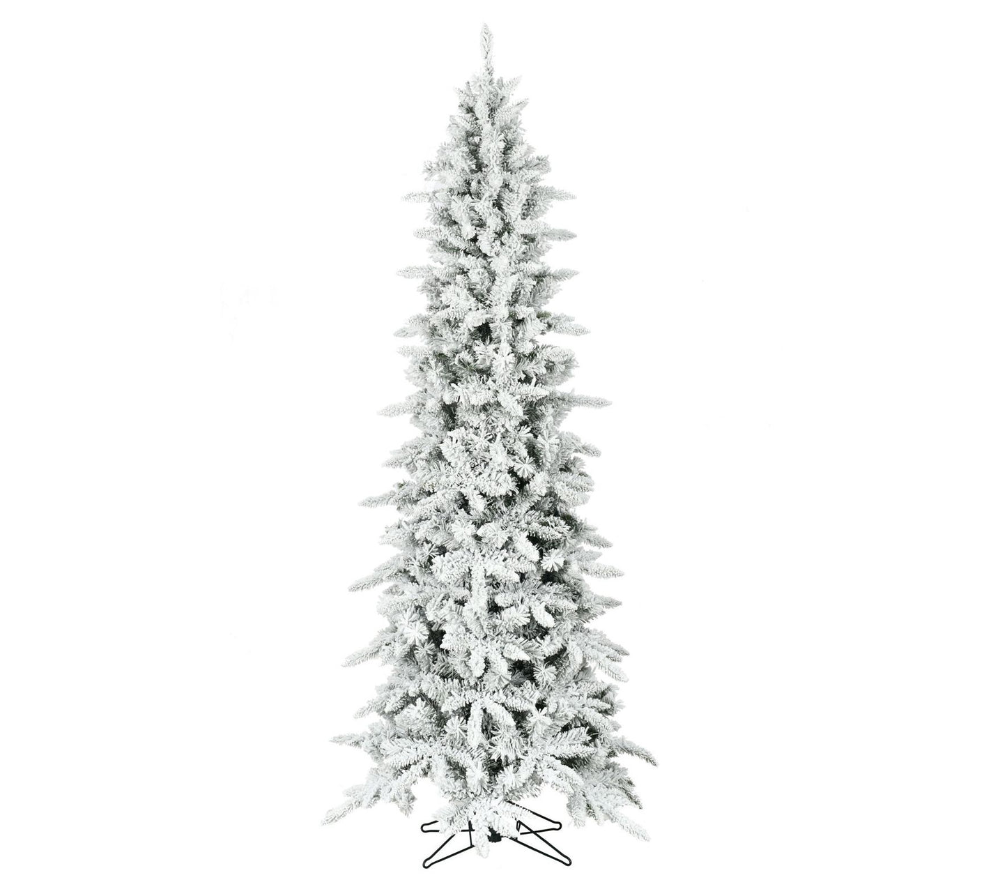 Fraser Hill Farm 6.5' Slim Mountain Pine Flocked Tree