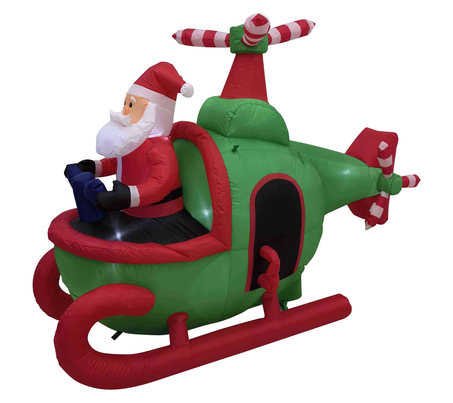 Northlight Prelit Santa w/ Helicopter Yard Christmas Decor 7'
