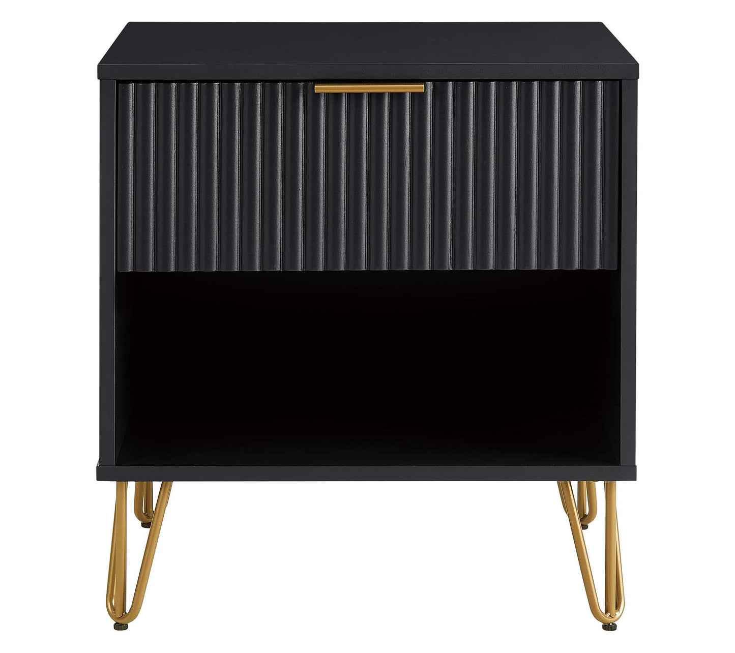 Manhattan Comfort DUMBO Nightstand 1 Full Extension Drawer