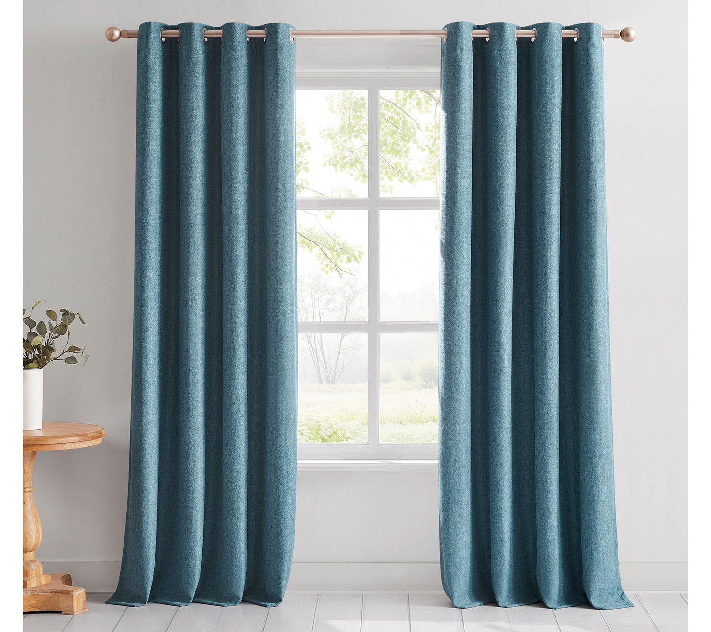 Lush Decor Meena Slub Blackout Window Curtain 2 Panels