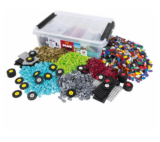 Plus-Plus GO! V ehicles Constru ction Tub Set - 2600pc