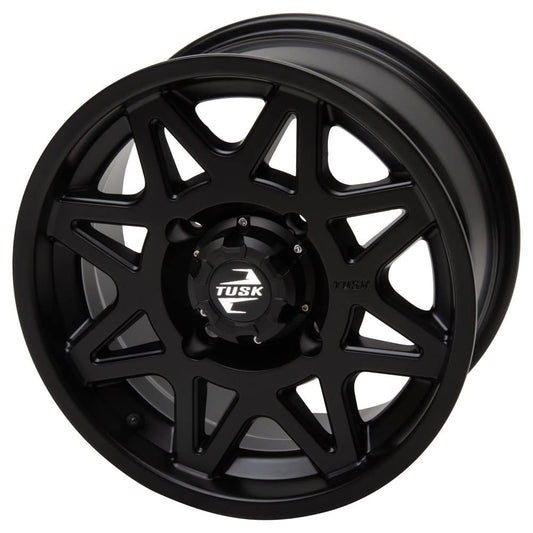 4/156 Tusk Tintic Wheel 15x7 5.0 + 2.0 Matte Black For Polaris Sportsman 570 Hunt Edition 2022