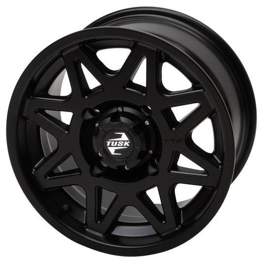 4/156 Tusk Tintic Wheel 15x7 5.0 + 2.0 Matte Black For Polaris Sportsman 570 Touring Premium 2022