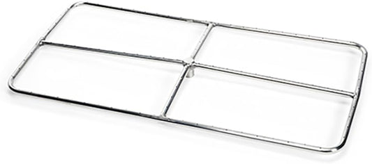 HPC Fire Rectangle Stainless Steel Fire Pit Burner (FRSR-18X9-NG), 18x9-Inch, Natural Gas