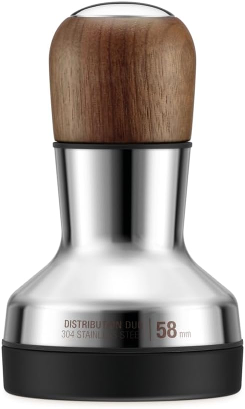 Breville Distributor Duo 2-1 Espresso Distribution Tool, Walnut (58mm)