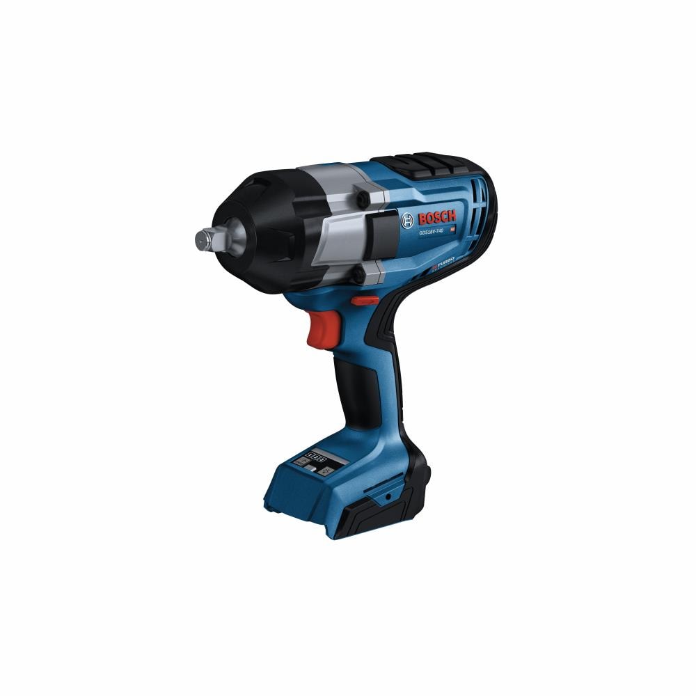 Bosch 4-Amp 18-volt Variable Speed Brushless 1/2-in square Drive Cordless Impact Wrench (Bare Tool) GDS18V-740N