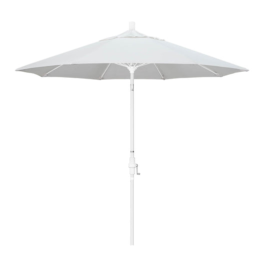 California Umbrella 9-ft Aluminum White Auto-tilt Market Patio Umbrella
