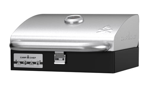 Camp Chef Deluxe Stainless Single 14-in Burner Steel Attachable Grill Box BB30LS