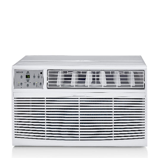 Bevoi 8000-BTU 250-sq ft 115-Volt White Through-the-wall Air Conditioner with Heater and Remote BEVTTW81HF