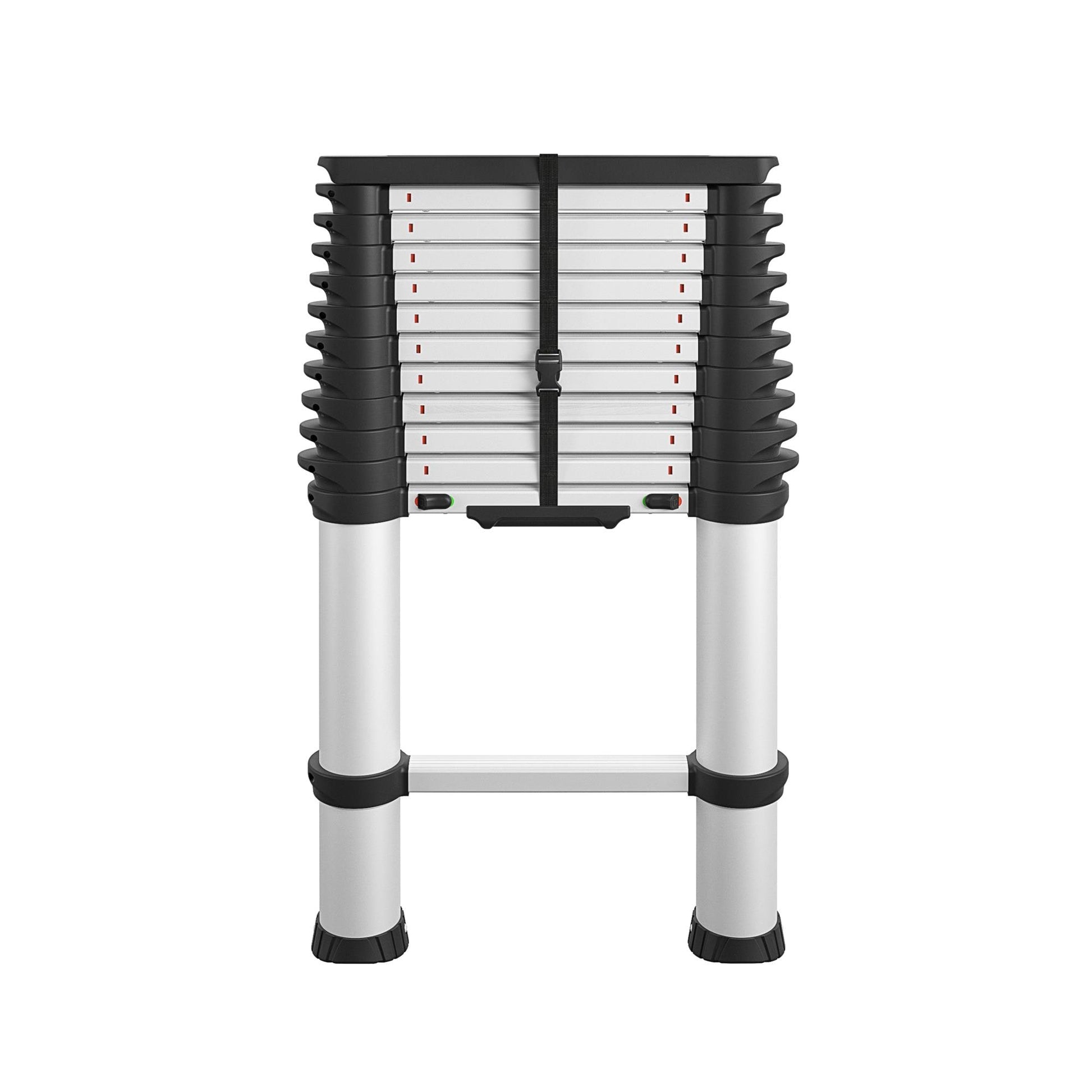 Cosco SmartClose 12.65-ft Aluminum Type 1a- 300-lb Load Capacity Telescoping Extension Ladder 20813T1ASE