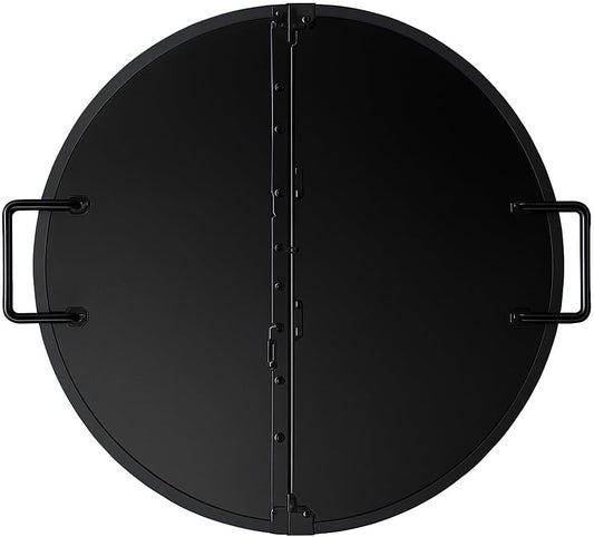 Foldable Fire Pit Snuffer, Premium Durable High Temperature Firepit Lid, Firepit Ash Cover, Fire Pit Cap