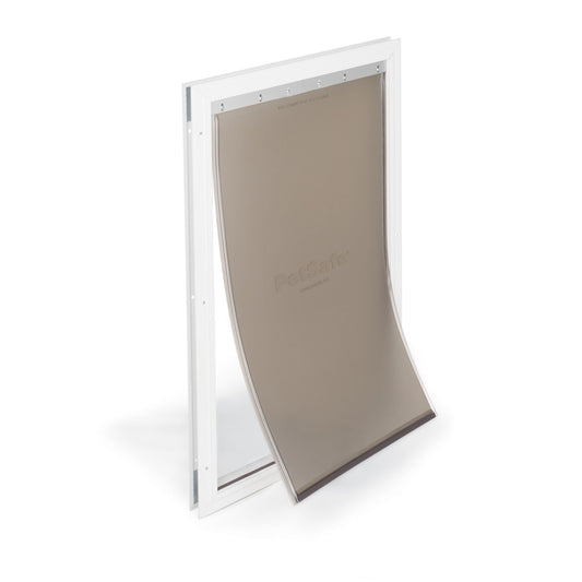PetSafe® Freedom Aluminum Pet Door for Dogs and Cats - White - Tinted Vinyl Flap Small