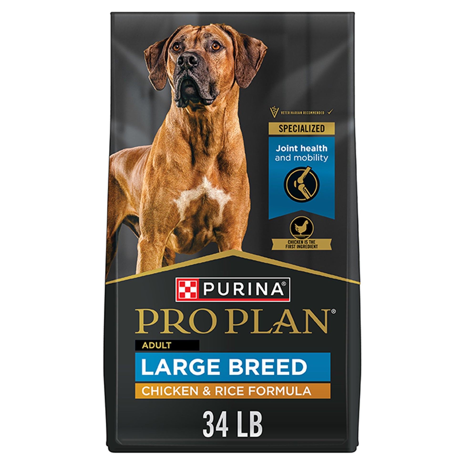 Purina® Pro Plan Large Breed Adult Dry Dog Food - Chicken & Rice 34 Lb