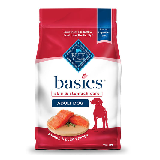 Blue Buffalo® Basics&trade; Skin & Stomach Care Adult Dog Dry Food - Salmon & Potato 11 Lb
