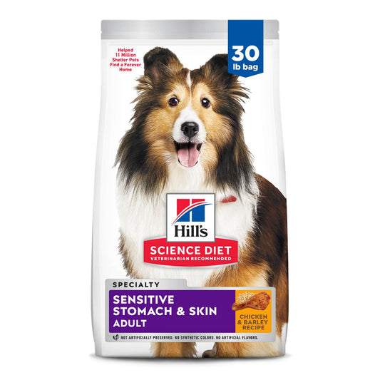 Hill's® Science Diet® Sensitive Stomach & Skin Adult Dry Dog Food - Chicken & Barley 4 Lb