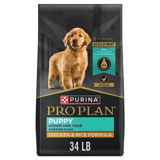 Purina Pro Plan Development Shredded Blend Puppy Dry Dog Food - Chicken & Rice 6 Lb