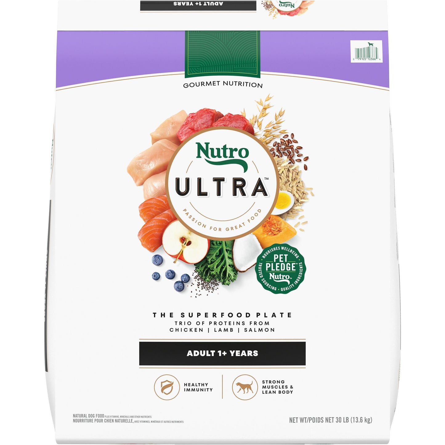 NUTRO ULTRA&trade; Adult Dry Dog Food - Chicken, Lamb, Salmon 4 Lb