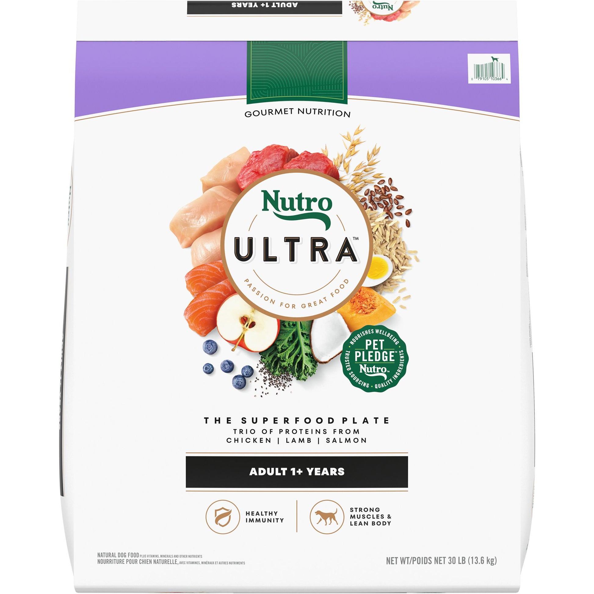 NUTRO ULTRA&trade; Adult Dry Dog Food - Chicken, Lamb, Salmon 4 Lb