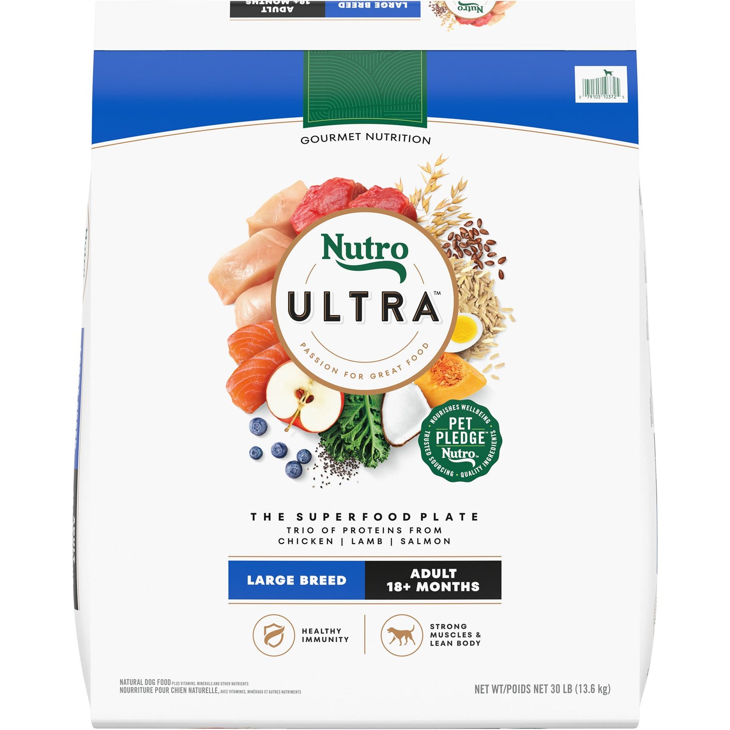 NUTRO ULTRA&trade; Large Breed Adult Dry Dog Food - Chicken, Lamb, Salmon 13 Lb